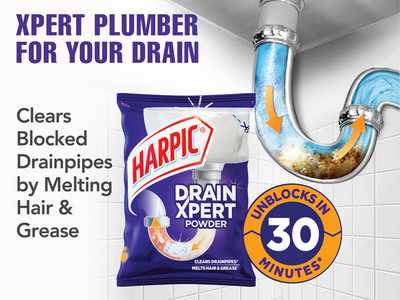 Harpic Drain Xpert Powder 50 gm-offer